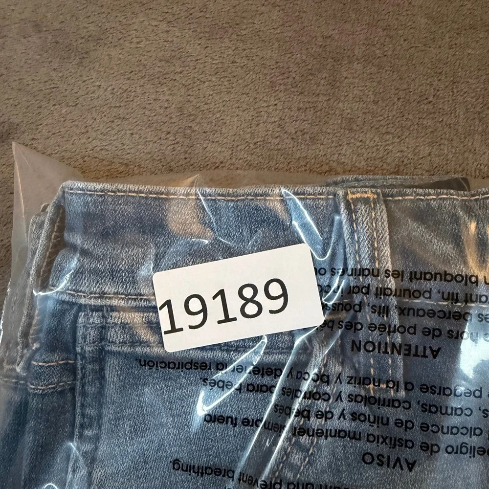 Hollister High Rise Short 3 Denim‎ Womens Size 0 Blue Advanced Stretch Cut Off